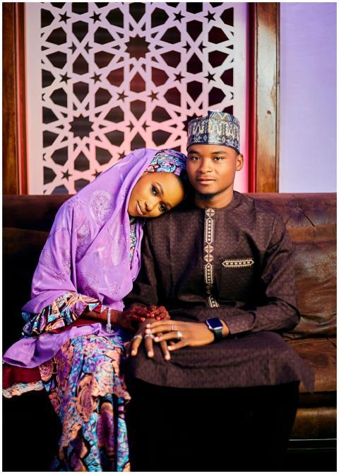 Elegant Traditional Attire Couple