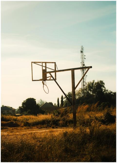 Rustic Outdoor Basketball Hoop