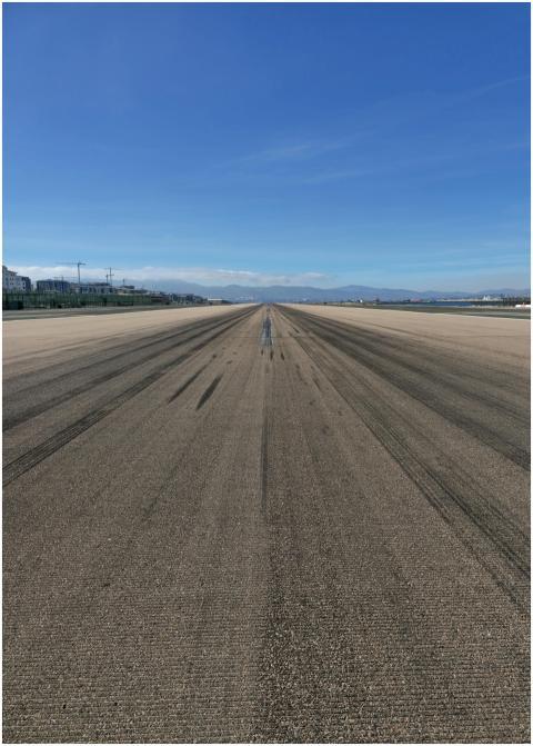 Gibraltar Airport Runway Clear