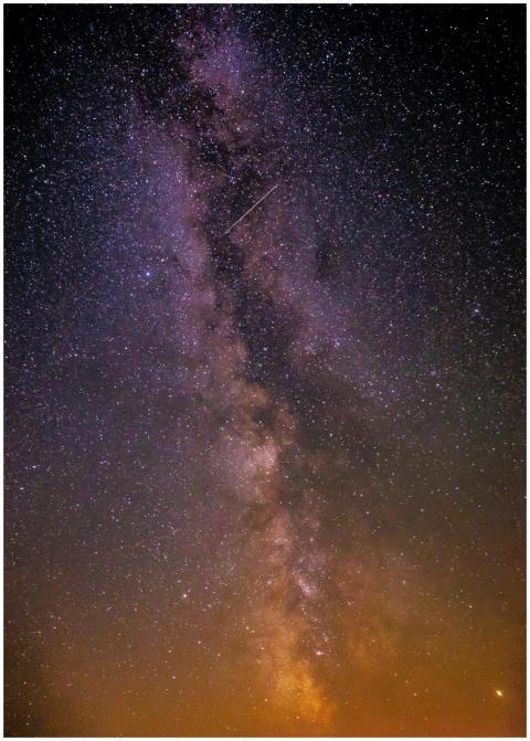 Beautiful shot of the Milky Way galaxy filled with