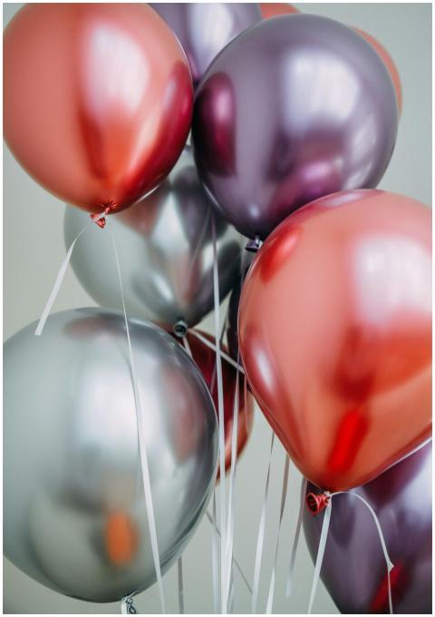 Colorful metallic balloons perfect for festive and