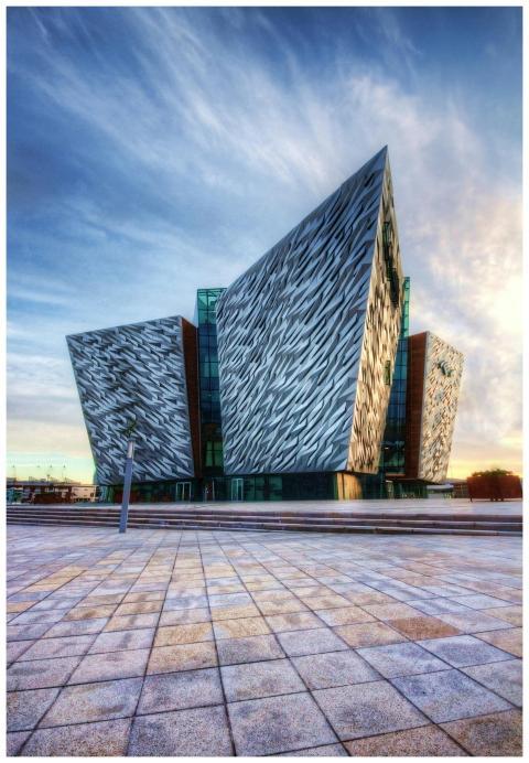Impressive modern design of the Titanic Belfast mu