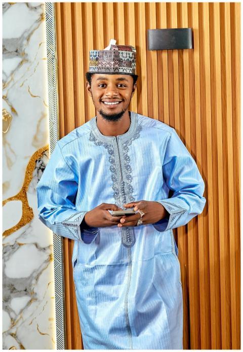 Smiling Man Traditional African