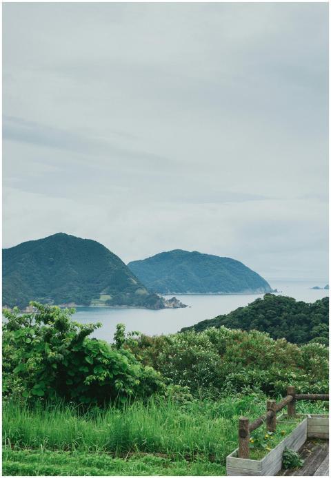 Beautiful landscape of the West Izu coastline in S