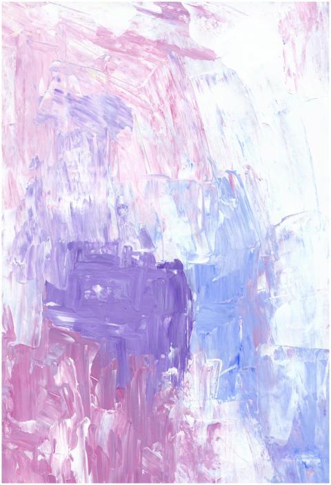 Stunning abstract painting with pink and purple pa