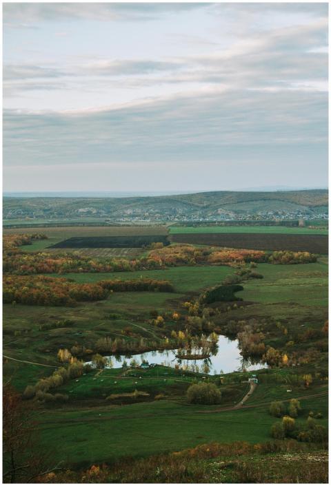 Explore a picturesque autumn landscape featuring f