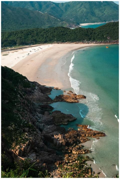 Explore the breathtaking aerial view of a serene c