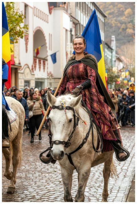 Woman Horse Traditional Parade