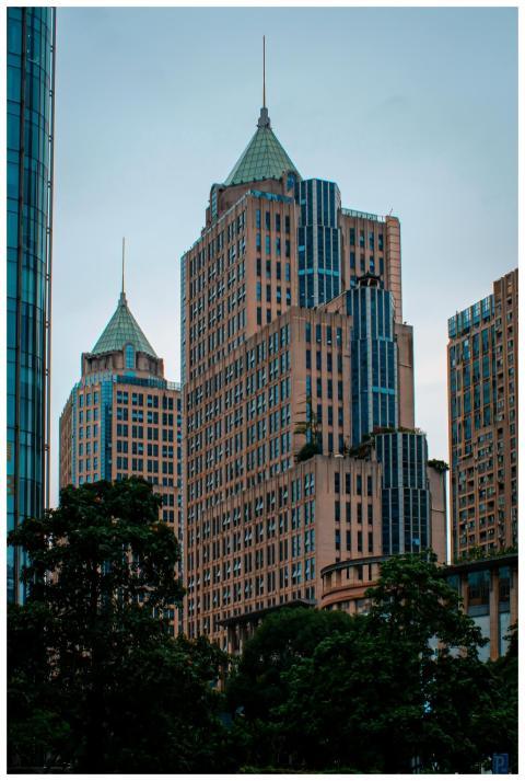 Tall skyscrapers with unique architecture set agai