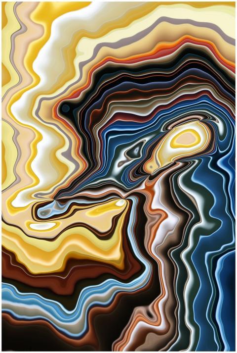 Colorful abstract fluid art with intricate swirls