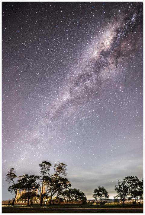 Breathtaking view of the Milky Way illuminating th