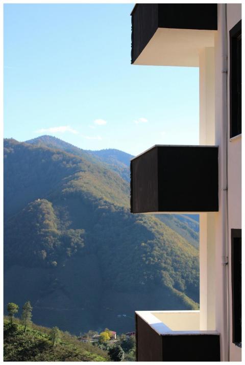 Scenic Mountain Modern Balcony