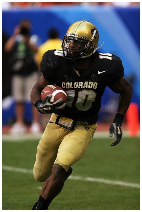 Dynamic action shot of an American football player