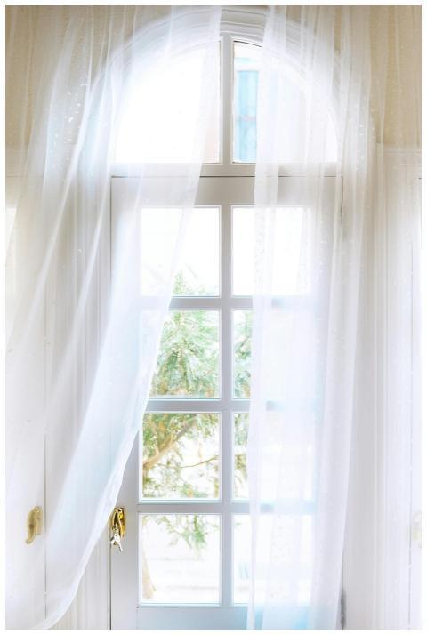 Spacious light house with white entrance door with