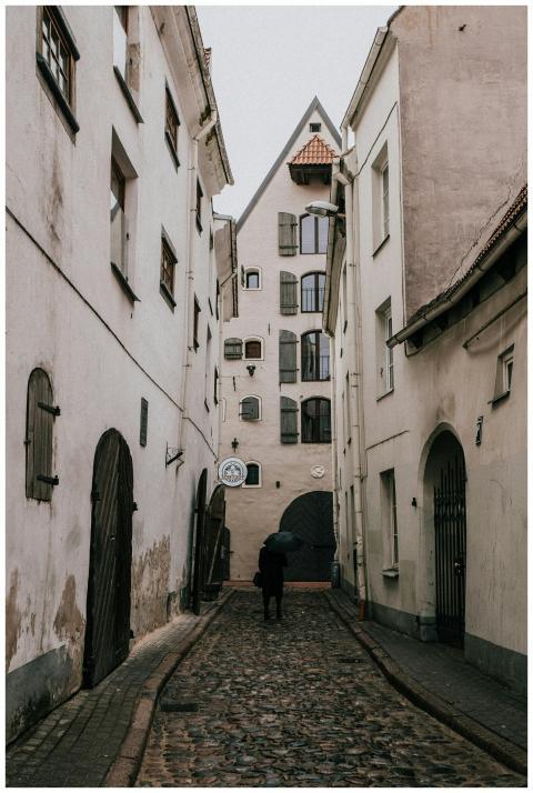 Explore the quaint cobblestone alleyways of Riga's