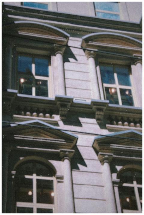 A classic architectural design featuring ornate co