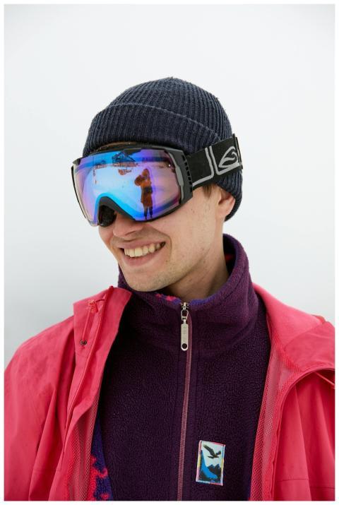 Portrait of a man outdoors in winter clothing, wea