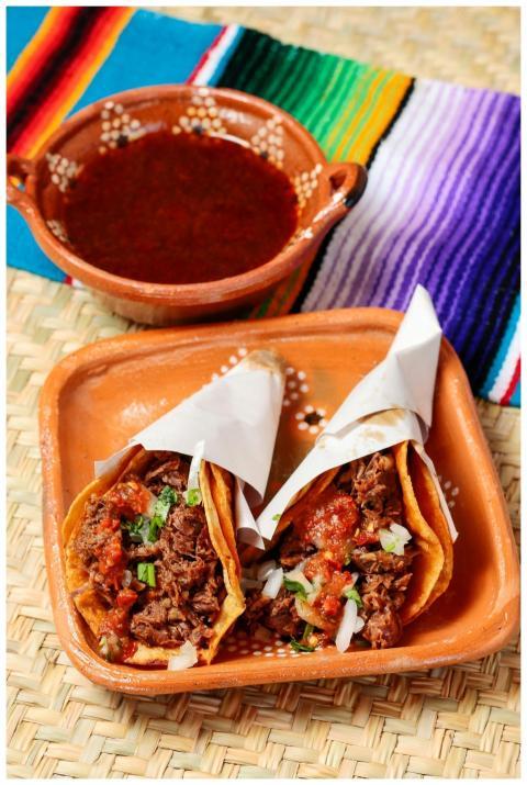 Savor the authentic Mexican tacos filled with spic