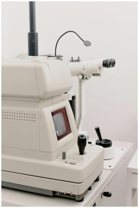 Contemporary medical machine autorefraktometer wit