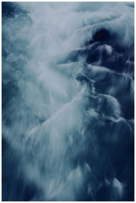 Abstract capture of ocean waves in motion, showcas