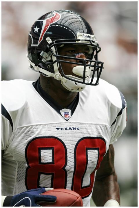 Close-up of an American football player during a g