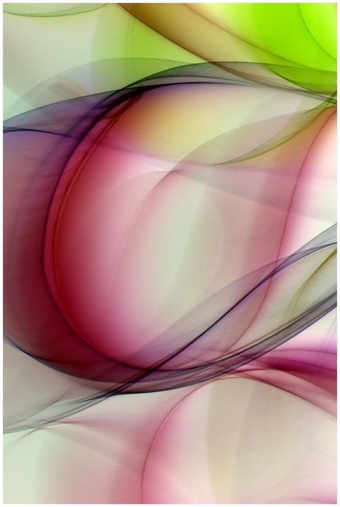 Vibrant abstract design featuring swirling curves