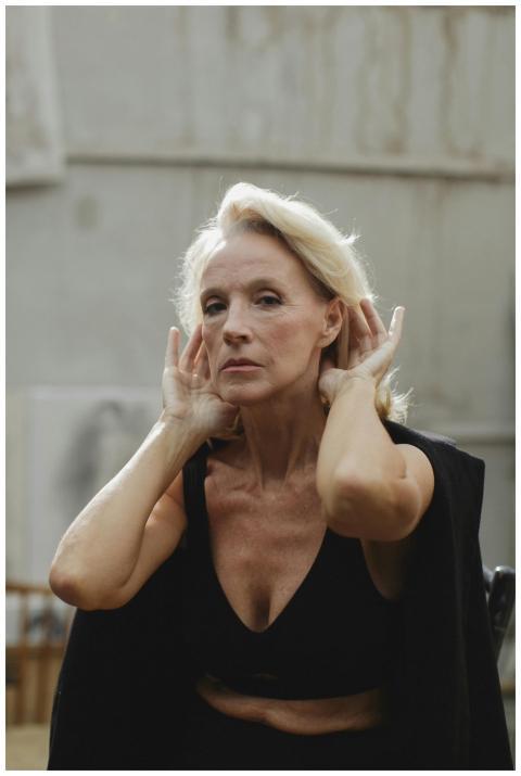 Elegant portrait of an elderly woman exuding confi