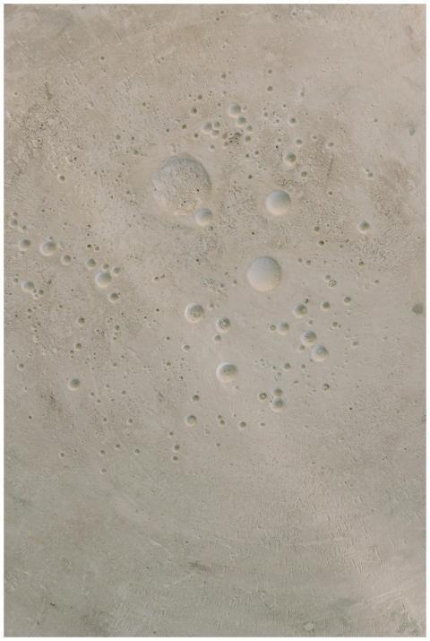 Abstract close-up of a concrete surface featuring