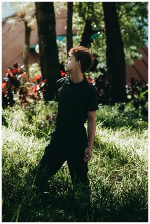 Contemplative Young Man Sunlit