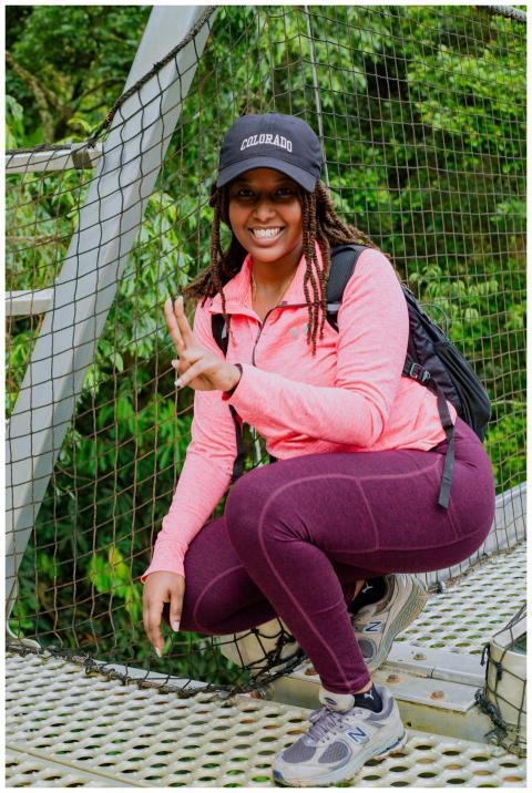 Young Woman Enjoying Outdoor