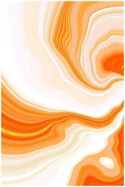 Vibrant abstract swirl pattern with dynamic orange