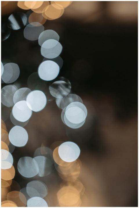 Soft-focus bokeh lights creating an abstract patte