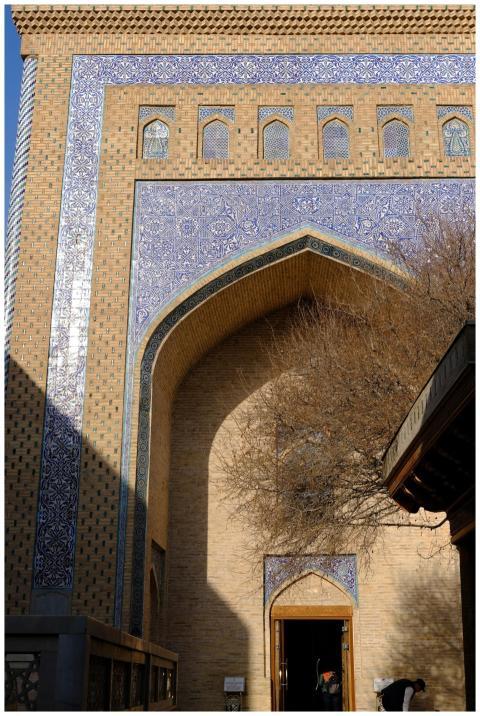 Stunning facade of Islamic architecture adorned wi