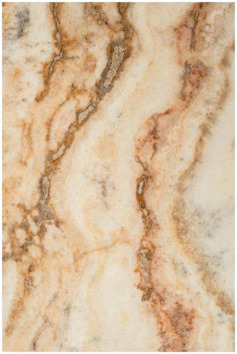 Close-up view of a beige and brown marble texture
