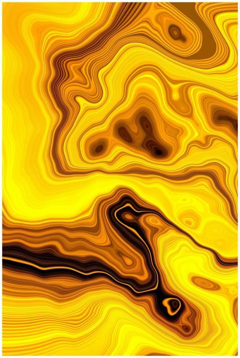 Vibrant abstract pattern in yellow and brown. Perf