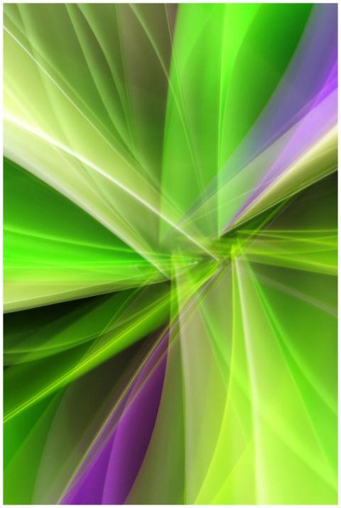 Vivid abstract background featuring flowing green