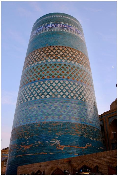 The majestic Kalta Minor Minaret in Khiva, Uzbekis