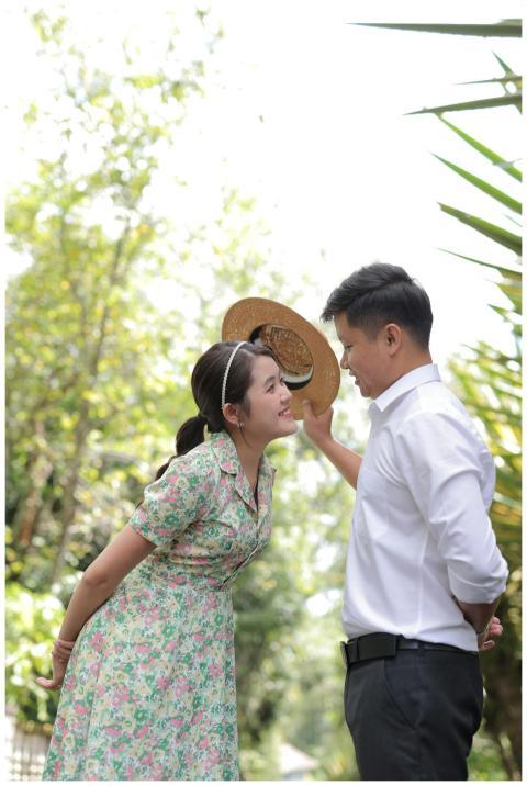 Romantic Couple Sunny Garden