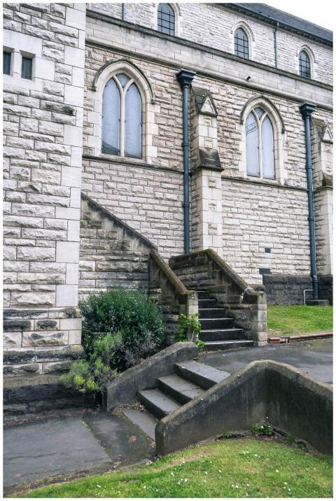 Elegant historic stone castle featuring Gothic-sty