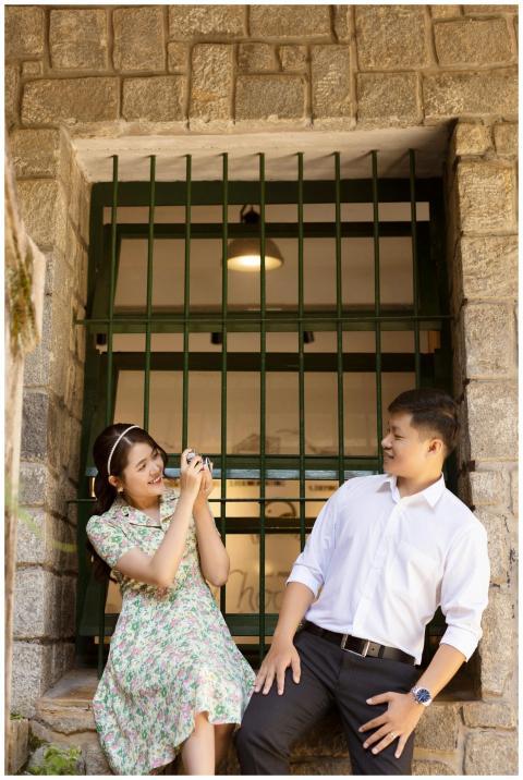 Charming Couple Posing Happy