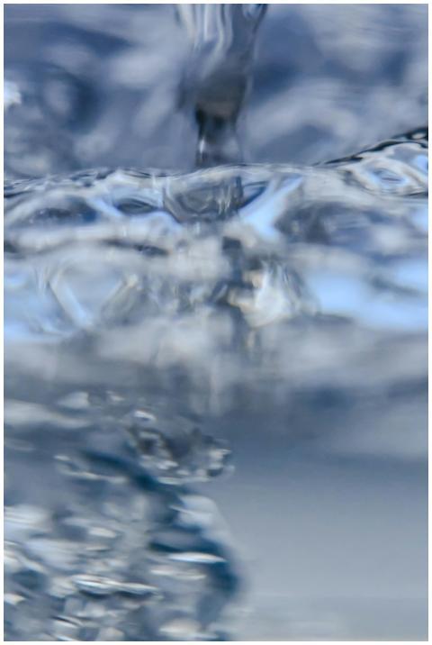 Close-up shot capturing the abstract motion and fl