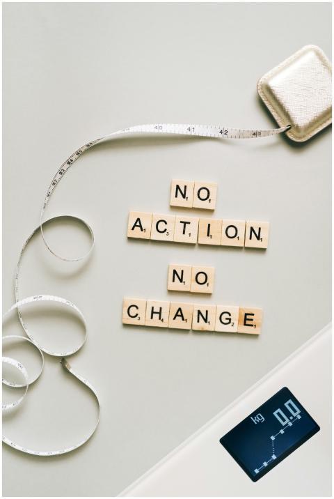 Letter tiles forming a motivational message alongs