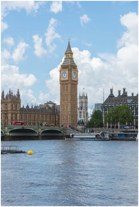 A stunning view of Big Ben and the River Thames un