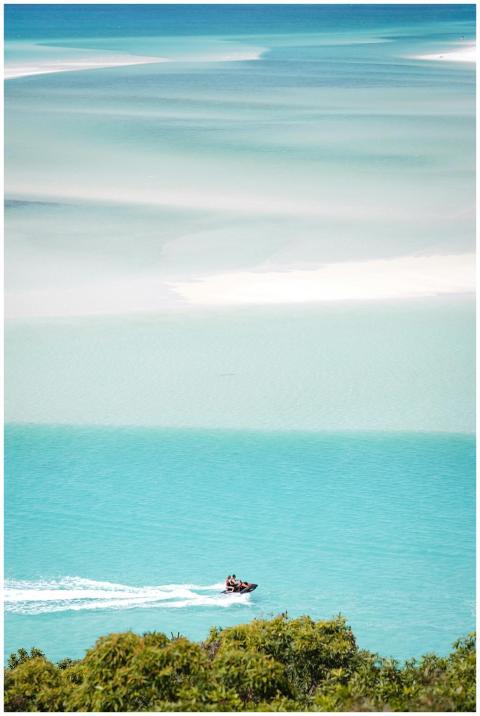 Scenic Aerial Turquoise Coastline