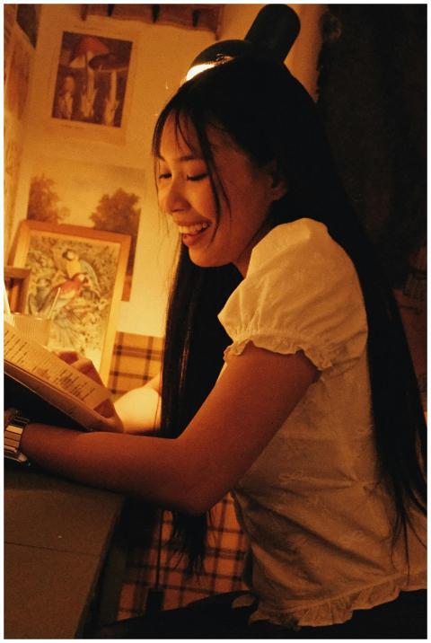 Young Woman Reading Cozy