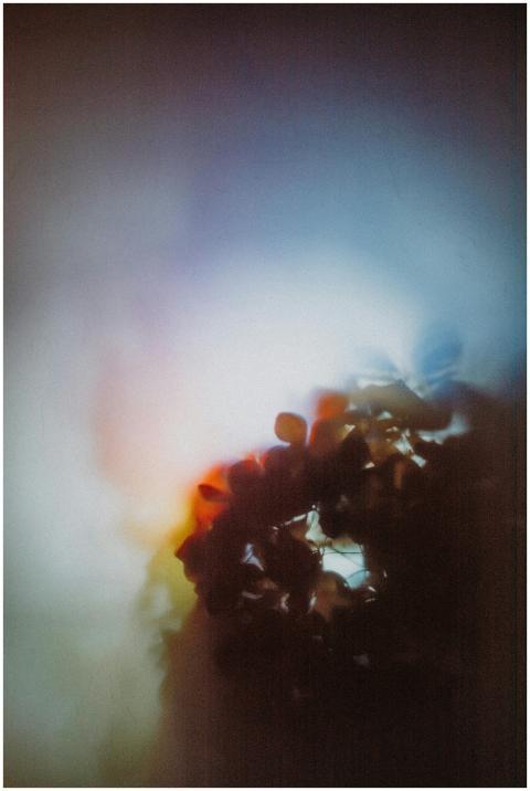 A captivating abstract image featuring colorful bl