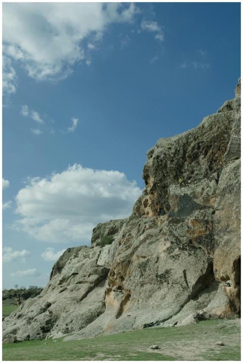 Explore stunning eroded rock formations in a rural