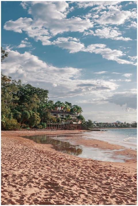 Tranquil beach scene in Australia featuring sandy