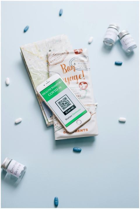 A high-angle shot of a smartphone displaying a hea