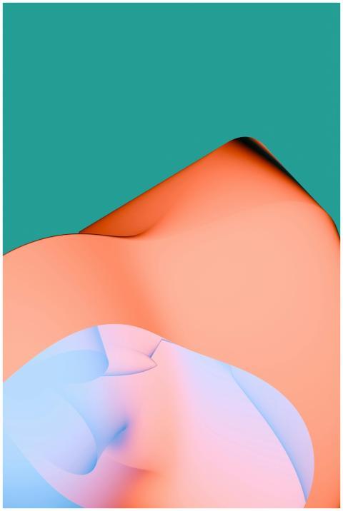 Vibrant abstract digital art featuring smooth, flu